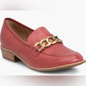 Sofft red loafers size 9